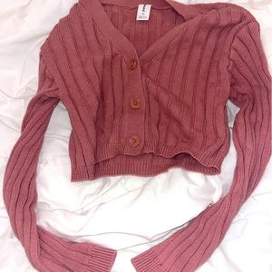 nordstrom/abound dusty pink cardigan